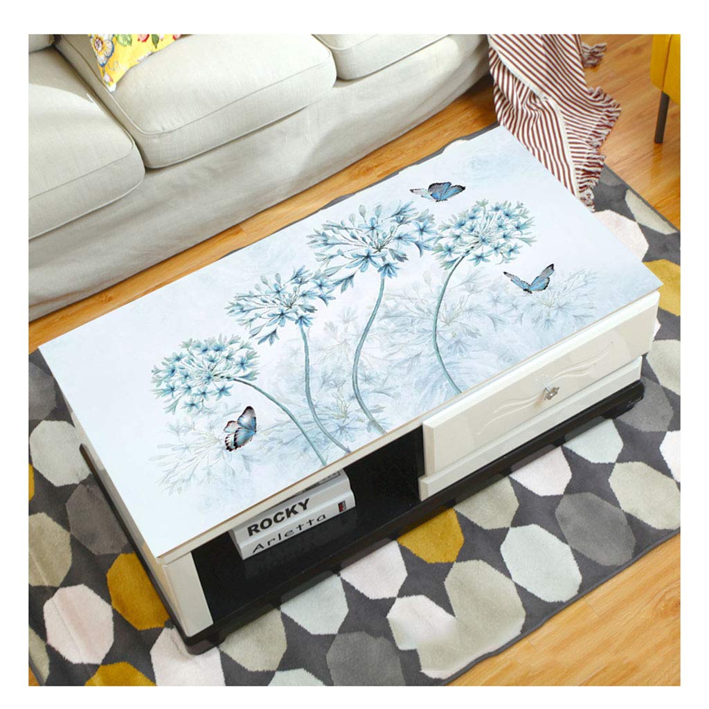 PVC Rectangular Oil-proof Overflow Restaurant Kitchen PVC Tablecloth (Color : F Size : 70 * 120cm)