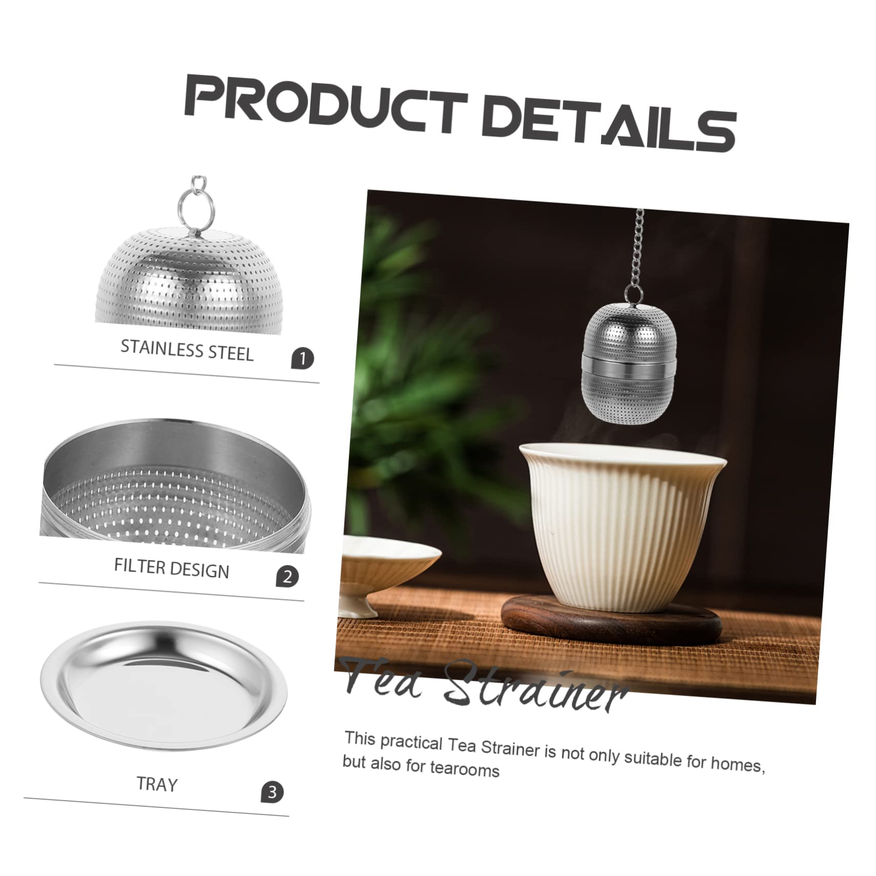 PRETYZOOM 4 Uds Filtro De Bandeja De Goteo Colador De Cóctel Té Hojas Sueltas Calentador De Tazas Para Café Práctico Colador De Té Bola De Malla Colador De Té Té Suelto Filtro De Café
