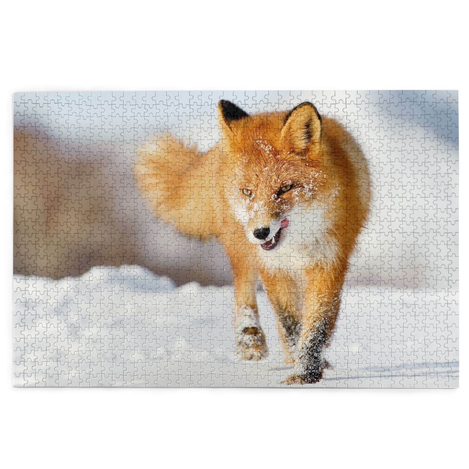 Amazon.co.jp: かっこいい 狐 1000ピース ジグソーパズル 木製 絵の