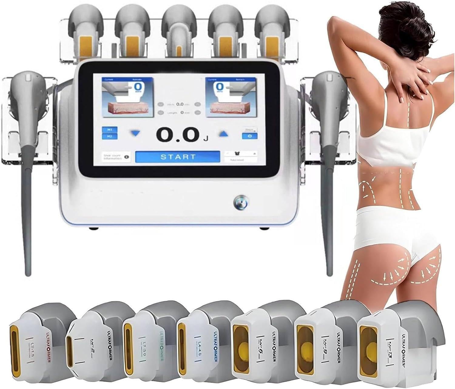 GTANND Desktop 7D Lifting Facial Beauty Device, Skin Rejuvenation and Lifting Instrument, Skin Tightening Body Contouring Machine,Body Slimming Beauty Device,for Beauty Salons