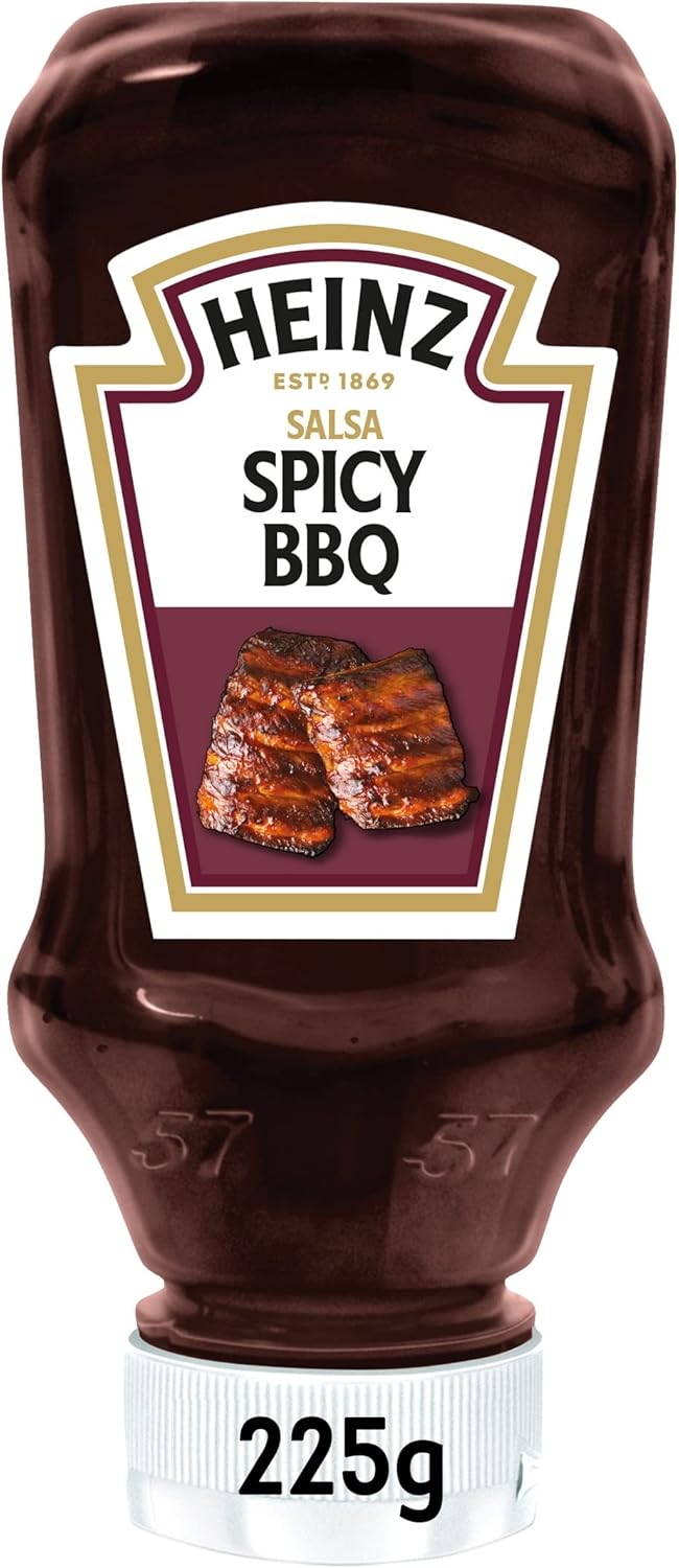 Heinz 76018821 Salsa Spicy Barbecue, 8 x 225 gr PICCANTE TOP DOWN CASSA - Immagine 2