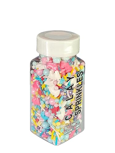 Miniatura 4 de Sentovac Gránulos comestibles de mezcla de unicornio para decorar  Gránulos comestibles para cupcakes para tartas, 1 botella de 3.35 onzas  3.35 oz
