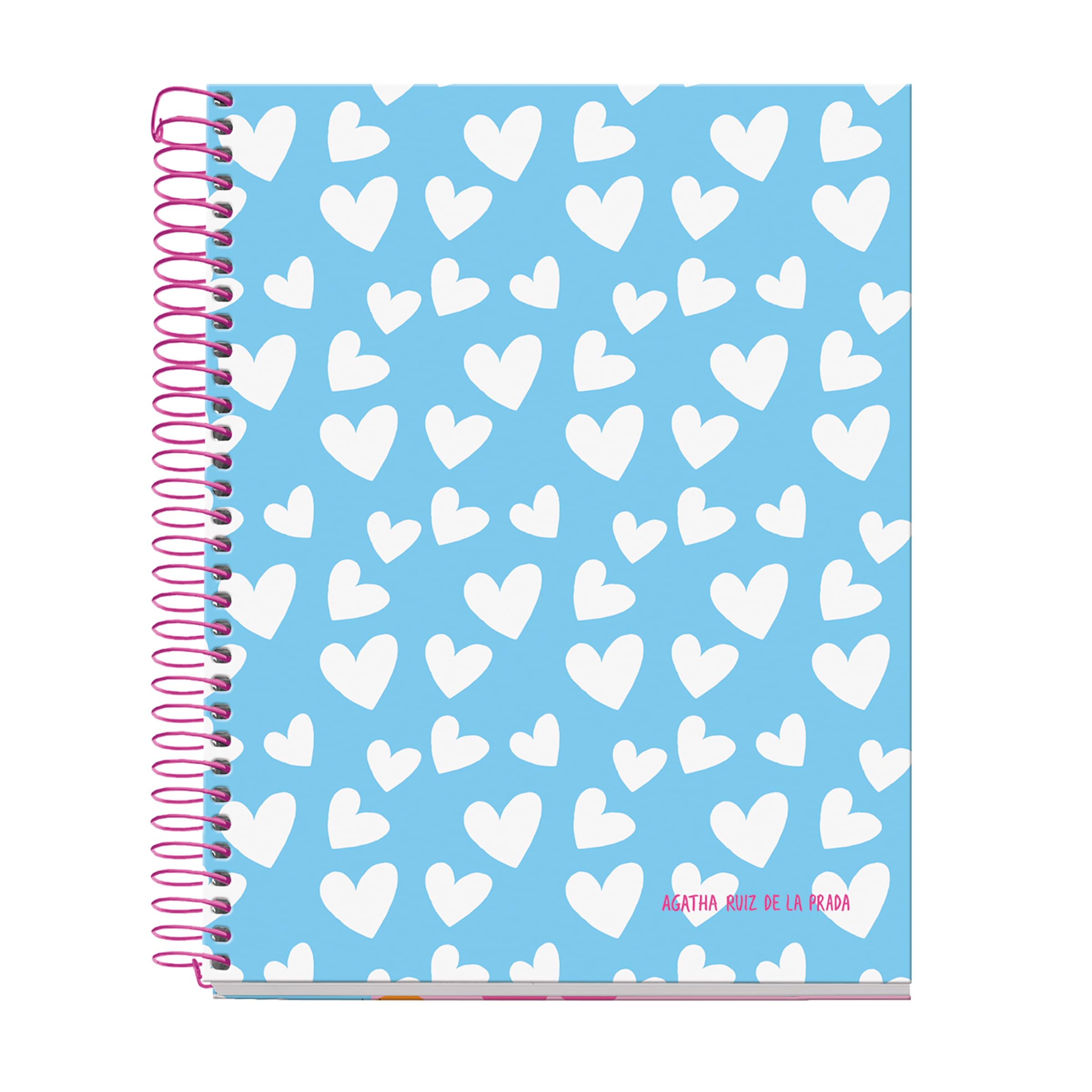 Miquelrius - A5 notebook, ruled 7 mm, hardcover notebook, A5 notebook with 120 micro-perforated sheets, A5 notebook with 4 colours to organize, Extra Opaque paper 70 g/m², 2 holes for filing