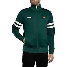 ellesse Men's Roma Track Jacket, Dark Green, L