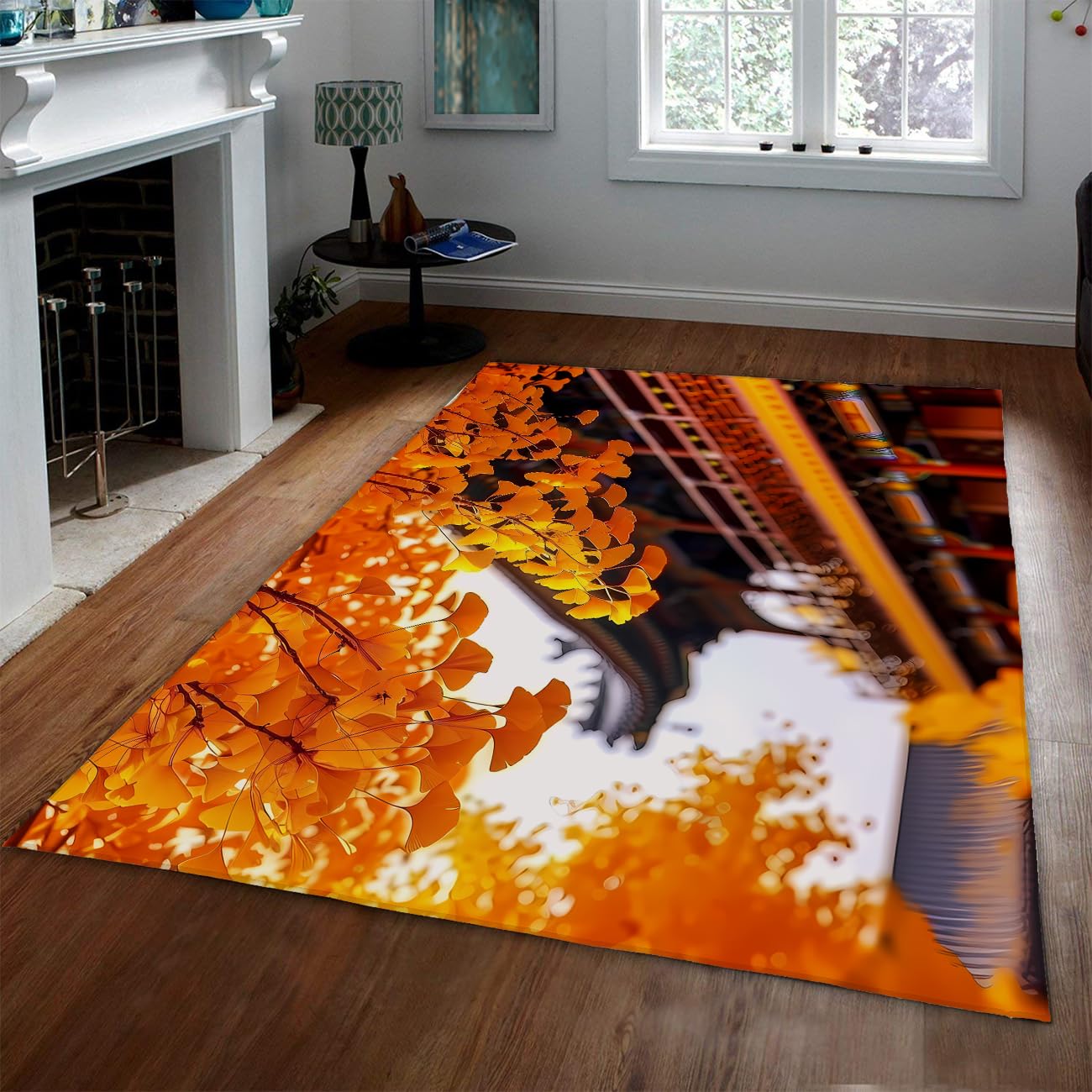 Tapis de cuisine ginkgo 180x240cm pour éviter les glissades
