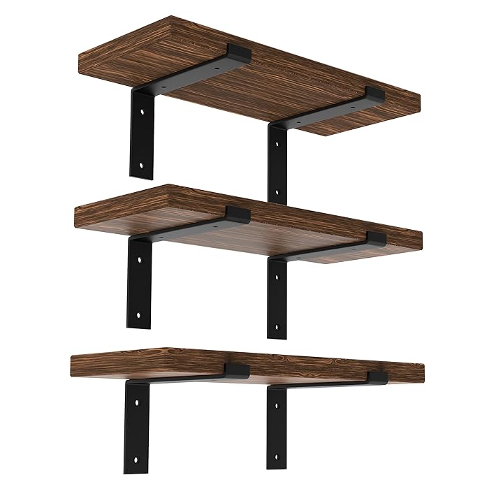 Buy WEKIS 6 Packs Shelf Brackets Set 12 Inch Floating Shelf Brackets