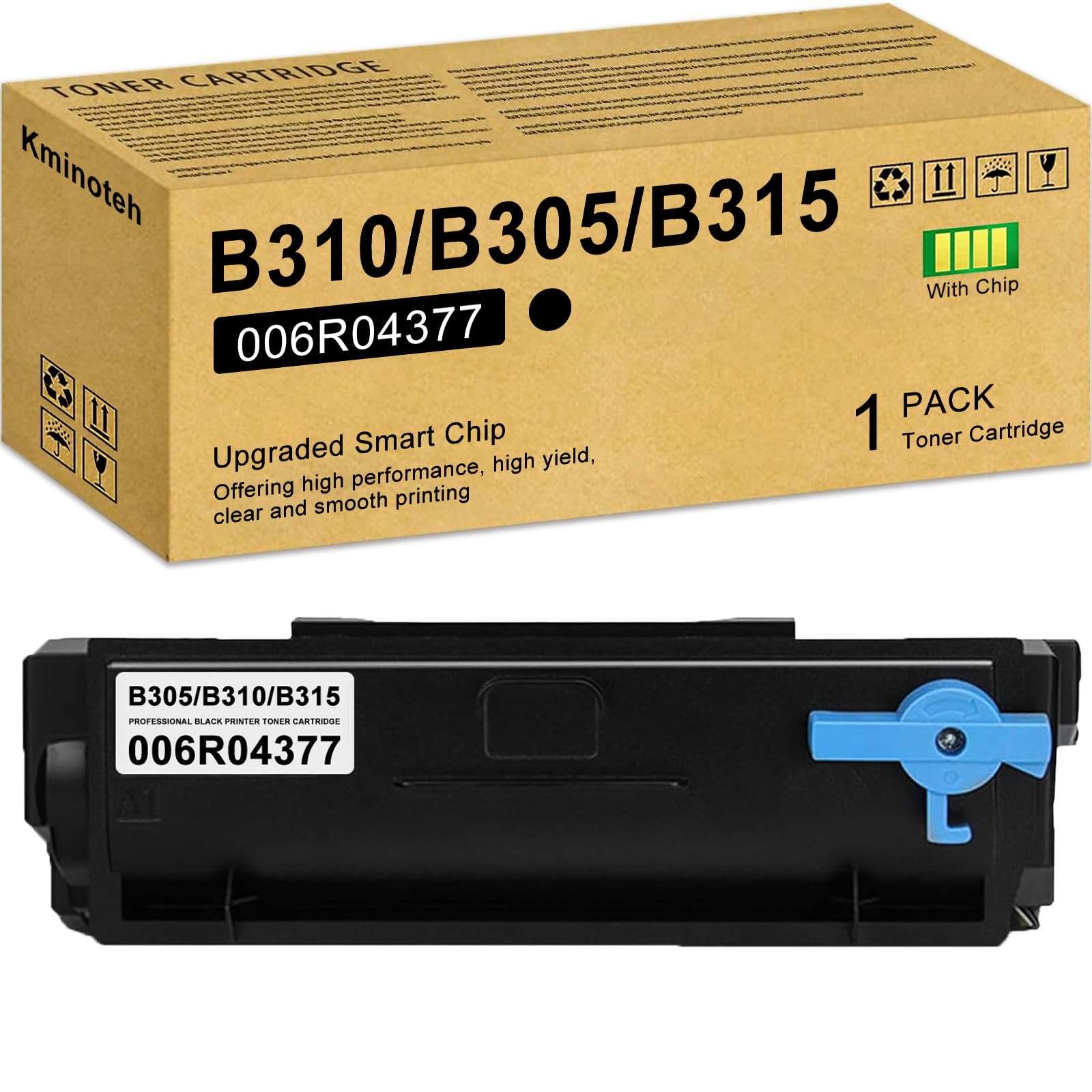 B310 Black High Capacity Toner Cartridge with New Chip - Replacement for Xerox 006R04377 Toner Cartridge Compatible for Xerox B305 B310 B315 Printers