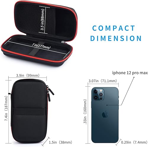 Miniatura 4 de Funda rígida de viaje para EkristLanLuk cargador portátil Power Bank de 25800 mAh, estuche de banco de energía para Anker PowerCore 10000mAh,