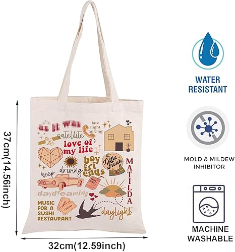 Miniatura 3 de BLUPARK Singer Merch Singer Tote Bag Cantante Álbum Inspirado Regalo Fans Regalo Cantante Álbum Regalo Amante de la Música Regalo HS Merchandise
