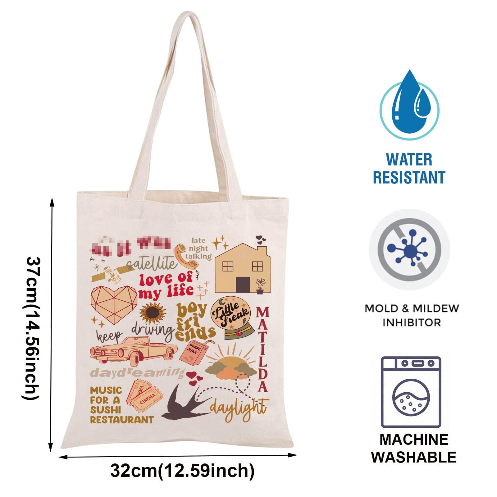 BLUPARK Singer Merch Singer Tote Bag Singer Album Inspired Gift Fans Gift Singer Album Gift Music Lover Gift HS Merchandise
