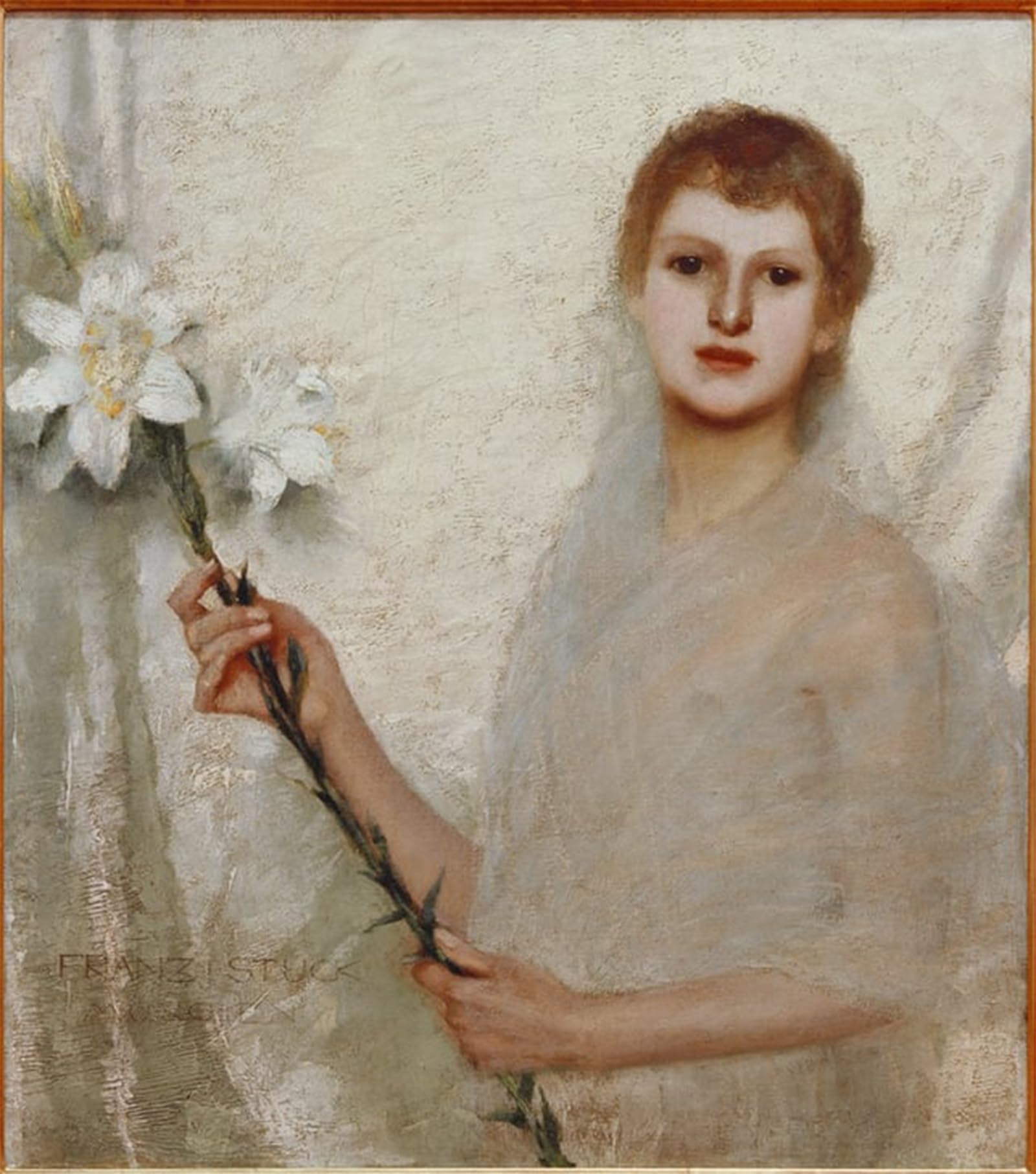 SERENDIPITP Abstract Painting Mural Print Picture Wall Decor Painting Innocentia by Franz von Stuck Vintage Wall Artwork for Home Decor 60x90cm