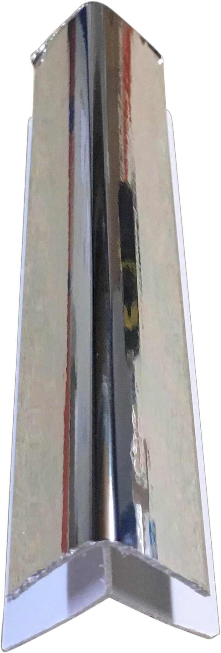 DBS Silver 8mm External Corner Trim 2.6m Bathroom Wall Panels Shower PVC Cladding