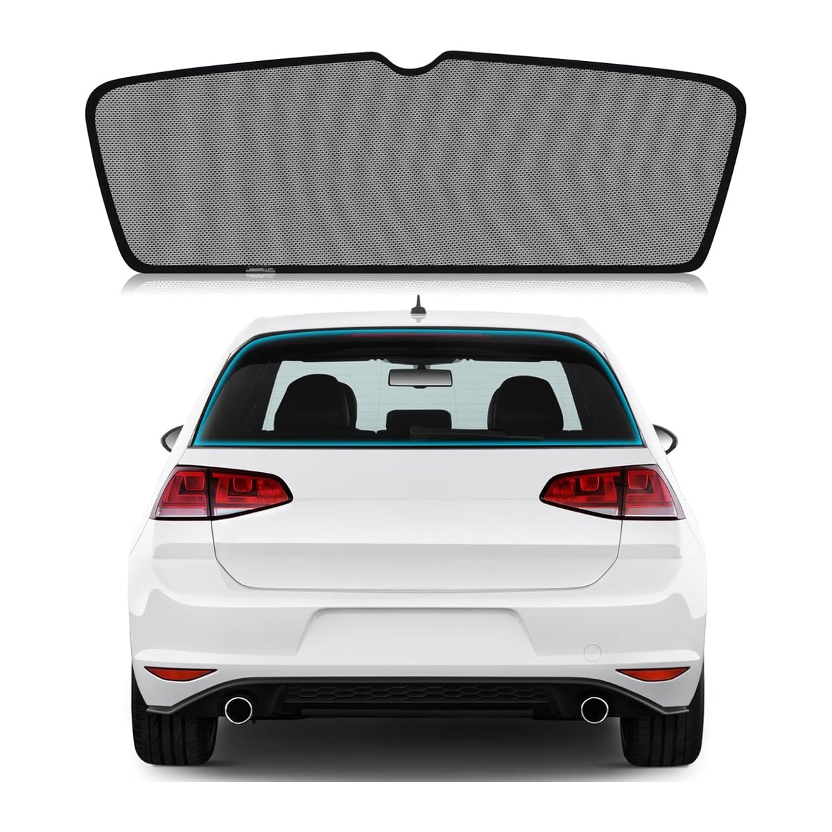 WENINETIES Rear Window Sunshades for VW Golf 7 2015-2021