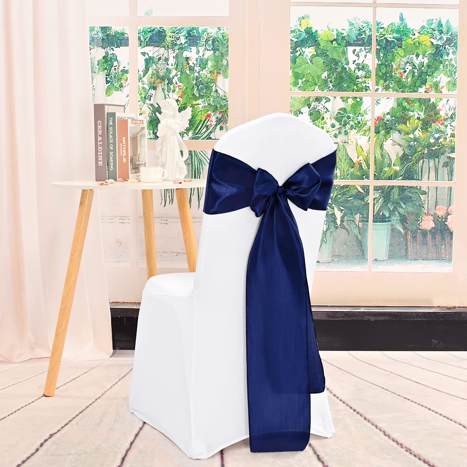Lot de 60 rubans de chaise en satin pour mariages, réceptions, fêtes, hôtels et décoration d'intérieur