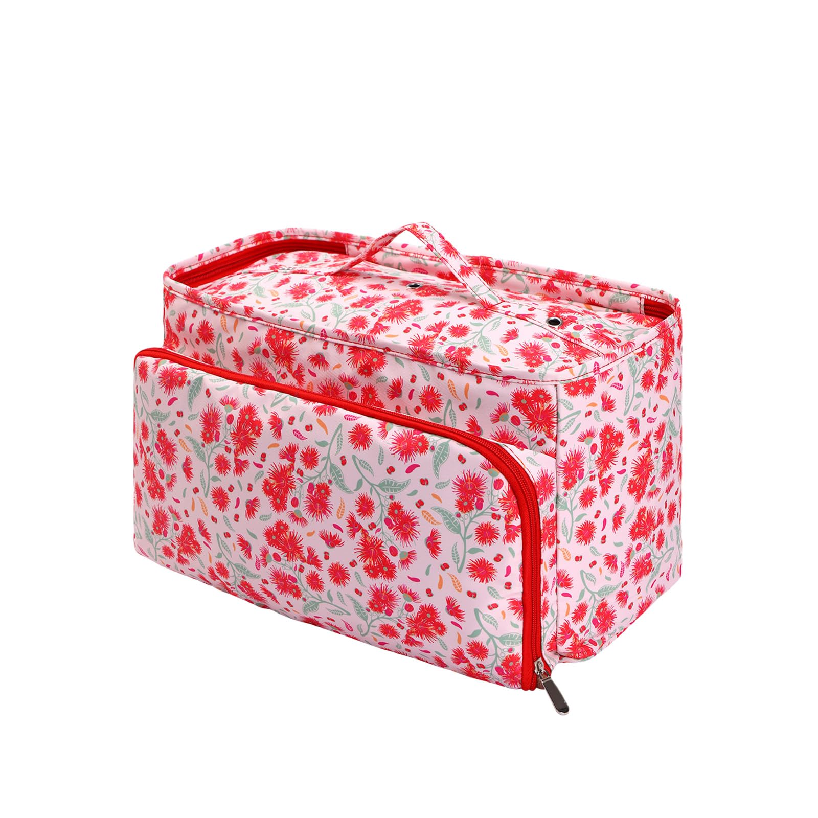 hogtnd Crochet Hook Organiser Bag with Multiple Compartments, Practical Storage Holder for Knitting Enthusiasts, Handmade Organiser
