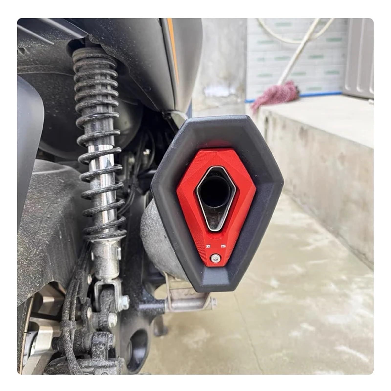 Protector de punta de tubo de escape for motocicleta, compatible con Zontes 368G, 368M, 368K, 368D, 368E, 400G y 368.