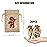 CCINEE 36pcs Christmas Burlap Bags, 46 Inch Drawstrings Christmas Linen Goody Gift Candy Bags with Double Jute Drawstrings for Candy Wrapper Xmas Party Favors