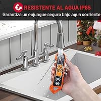 Vista 4 de Termómetro digital de carne ThermoPro TP19H resistente al agua para asar a la parrilla con retroiluminación ambidiestra y sensor de movimiento