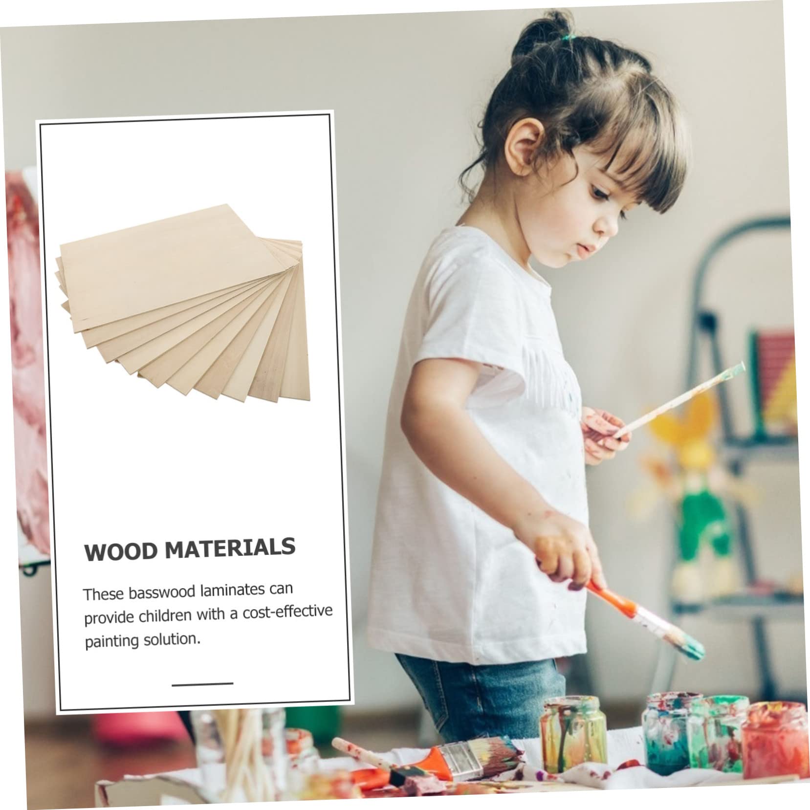 10 Pezzi Pannelli in Legno di Tiglio per Modellismo e Diy, Leggeri e Naturali, per Pittura e Pirografia