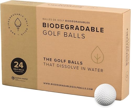 Pelotas de golf solubles en agua, regalo de golf ecológico  Soluble en agua para campos de conducción cerca del agua, perfecto para práctica al aire