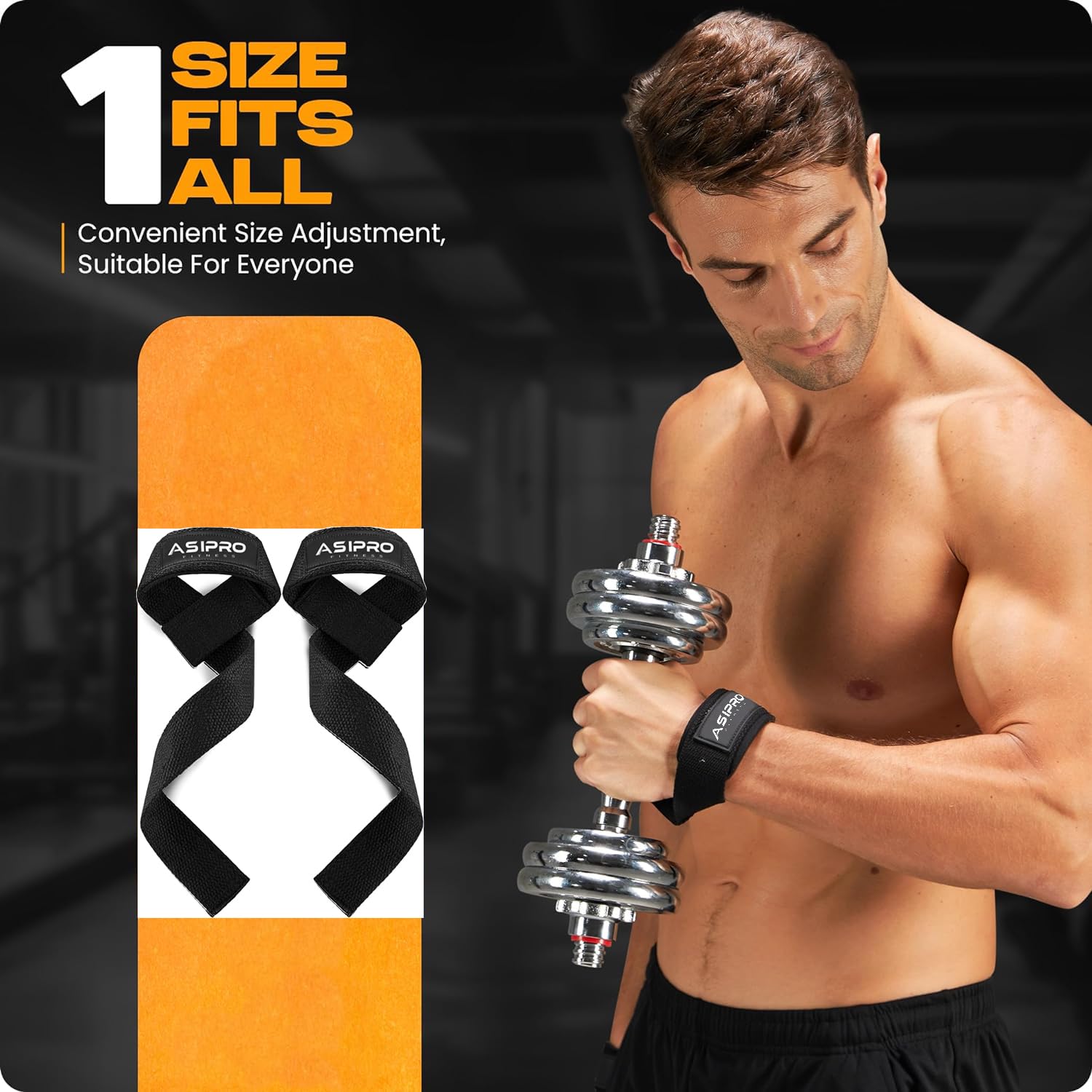 ASIPRO Wrist Straps | Weightlifting Wraps for Men & Women