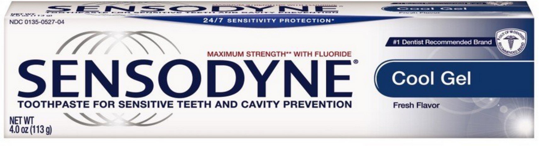 Toothpaste for Sensitive Teeth & Cavity Prevention, Cool Gel 4 oz (Pack of 3)