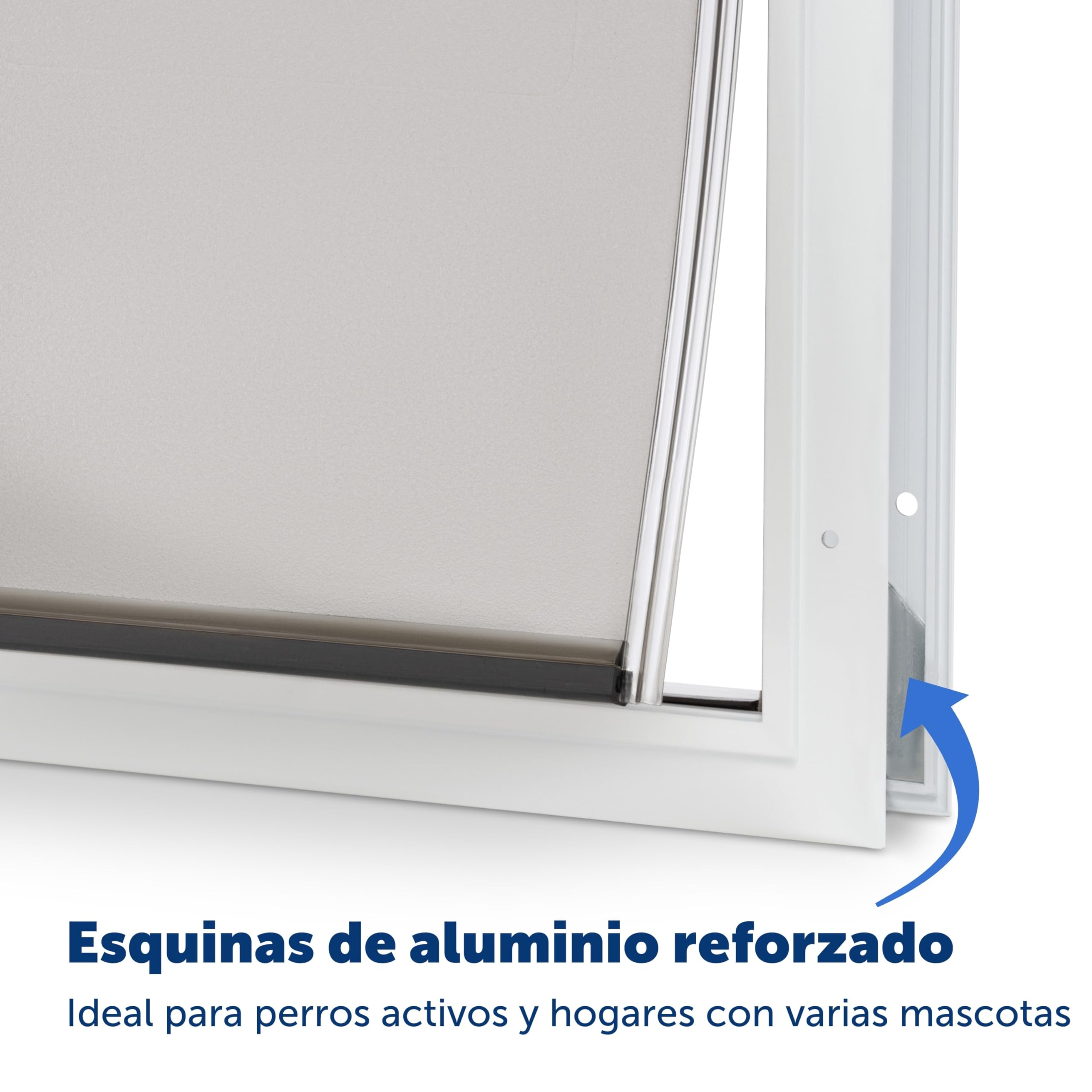 PetSafe Gatera de Aluminio - Puerta para Mascotas con Diseño Duradero, Instalación Sencilla, Sellado Resistente al Clima, para Múltiples Mascotas, L