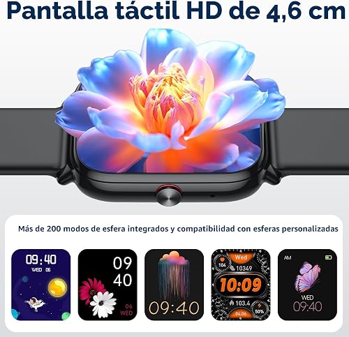 Tiksounds Smartwatch Frauen, Herzfrequenzmesser, Schlaf, Sportuhr mit IP68-Wasserdichtigkeit, 112+ Sportmodi für Android/iOS - 6