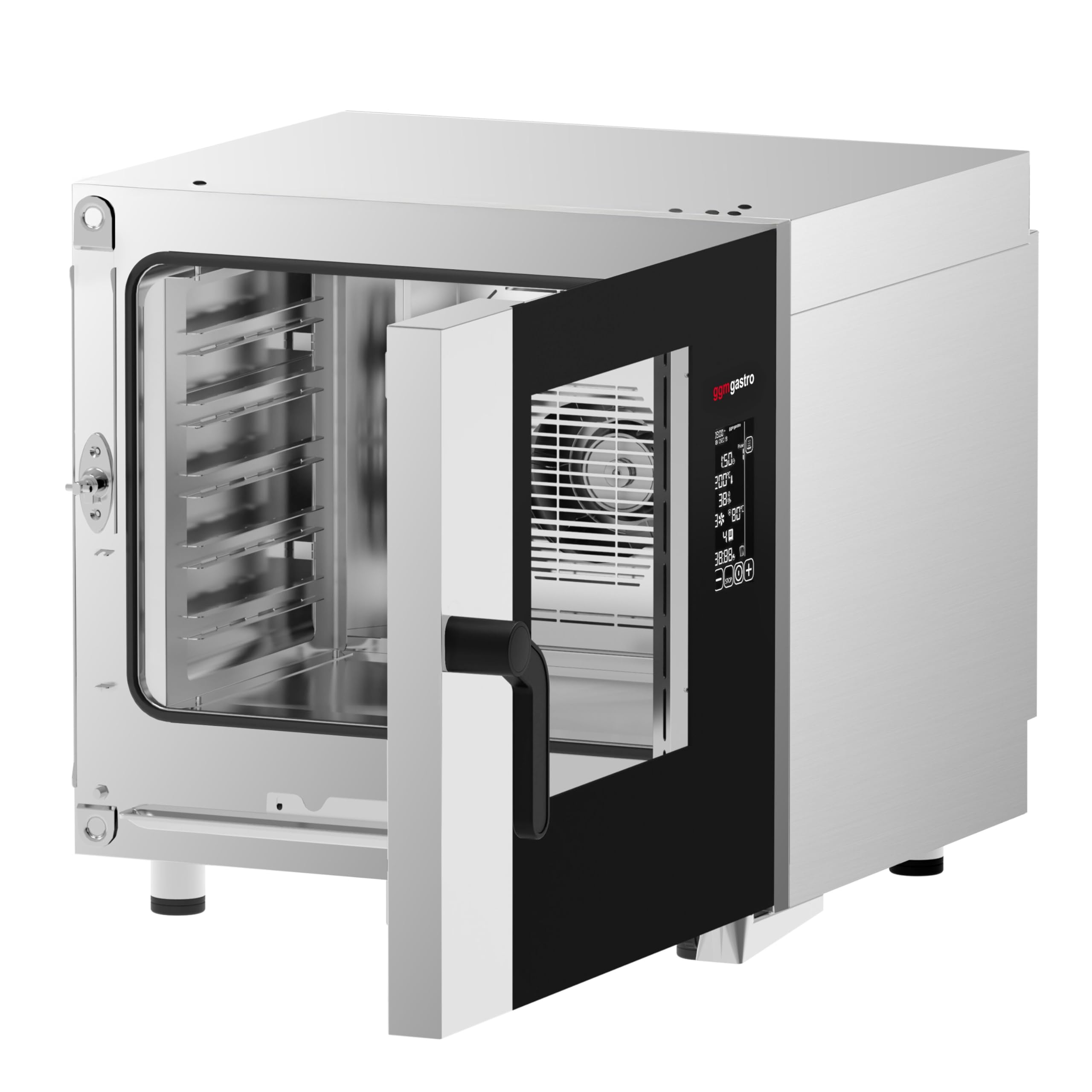 GGM Gastro Kombidämpfer Digital 5x GN 1/1 | robuste Edelstahlbauweise, vielseitige Zubereitungsfunktionen, intuitive digitale Programmsteuerung, effiziente Umluft