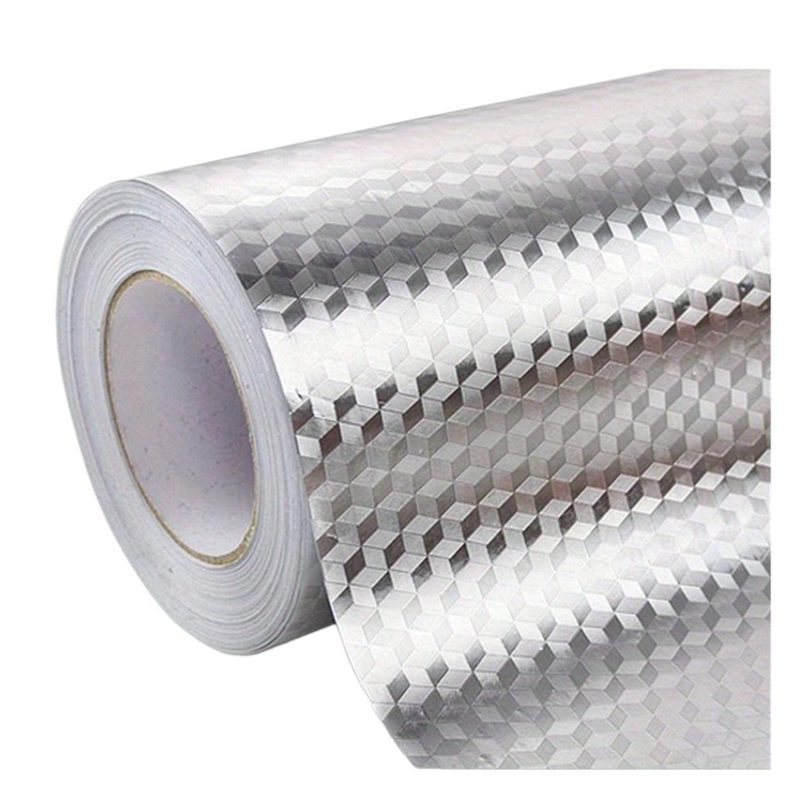 Ayztantine Self-Adhesive Wallpaper Kitchen Wallpaper Stickers Self Adhesive Aluminum Foil Oil Proof Waterproof for Countertop Drawer(Square,40x200cm)