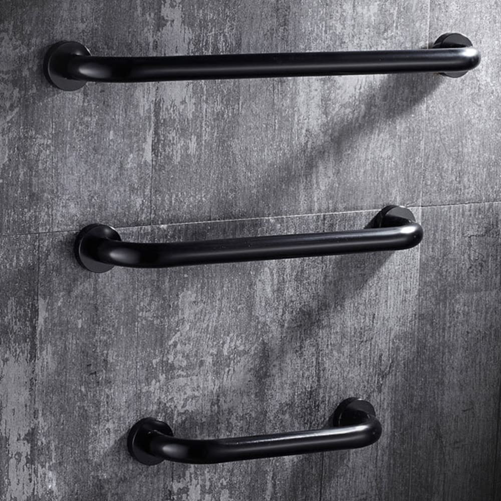 Barras de apoyo para baño Barra de apoyo curva de acero inoxidable Barras de apoyo for bañera, 30 cm, pasamanos for bañera, apoyabrazos for baño, barra de apoyo for escaleras, agarre antideslizante fo