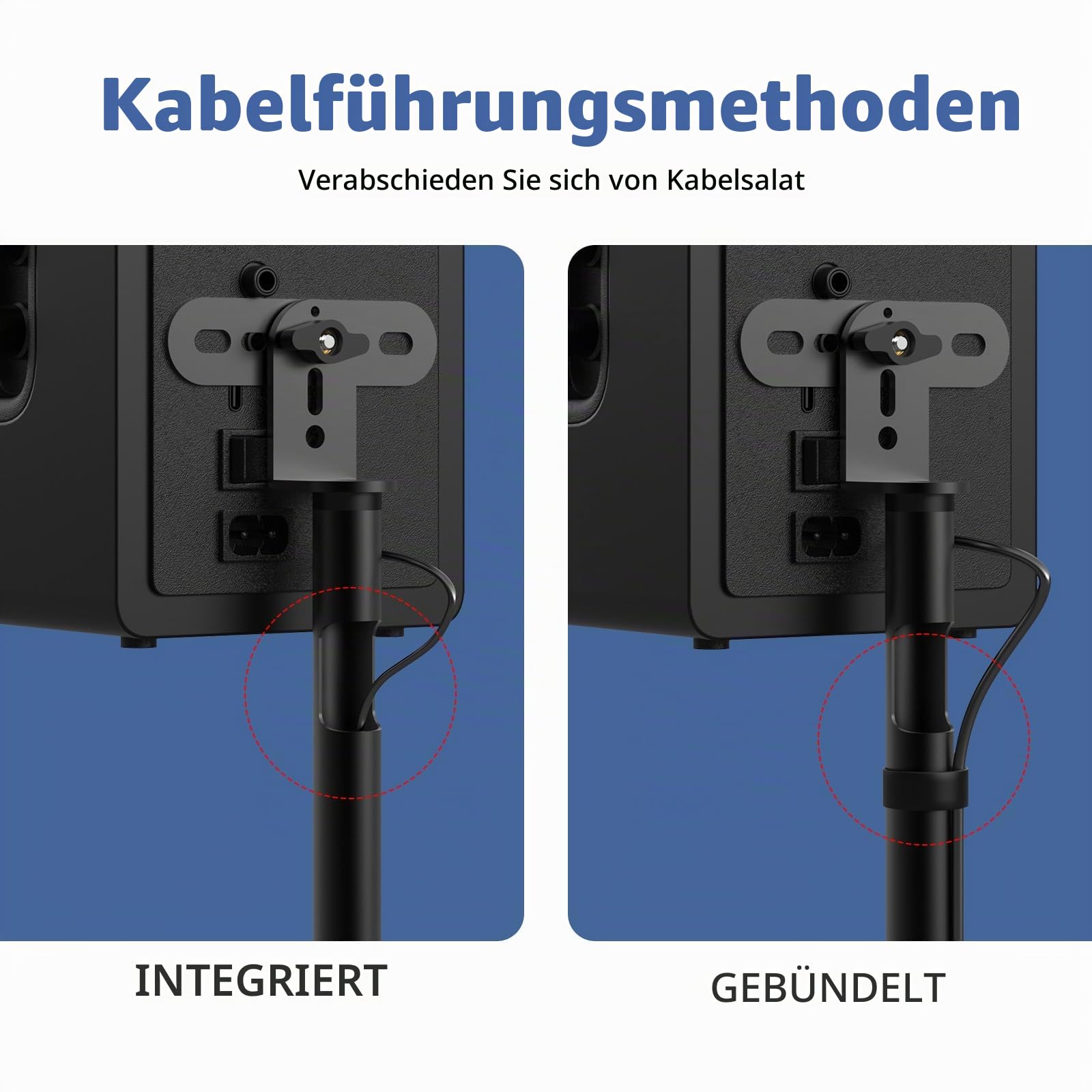 Anautin Universal-Lautsprecherständer, 2 Stück, Satelliten- und Bücherregal-Lautsprecherständer, 71,1–96,5 cm, verstellbar, Surround-Sound-Lautsprecherständer für Heimkino, kompatibel mit Sony/Bose