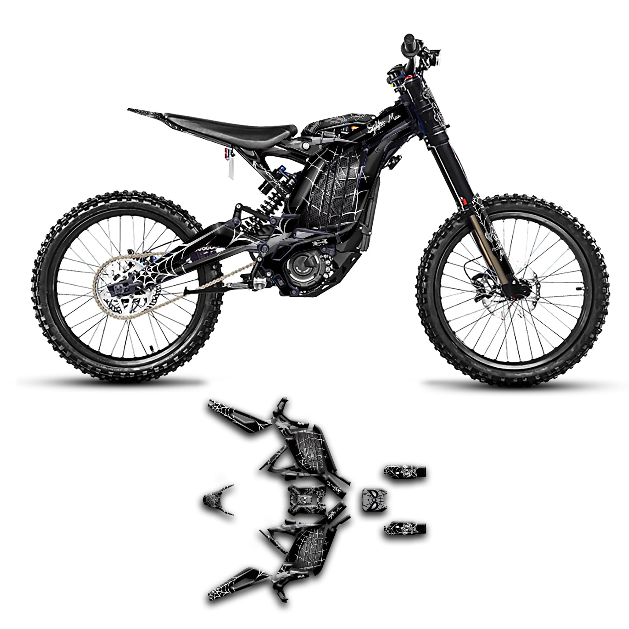 Custom Decal Kit for Sur-Ron Light Bee X Electric Off-road Motorcycle Dirt Bike, SRX17N035-KO