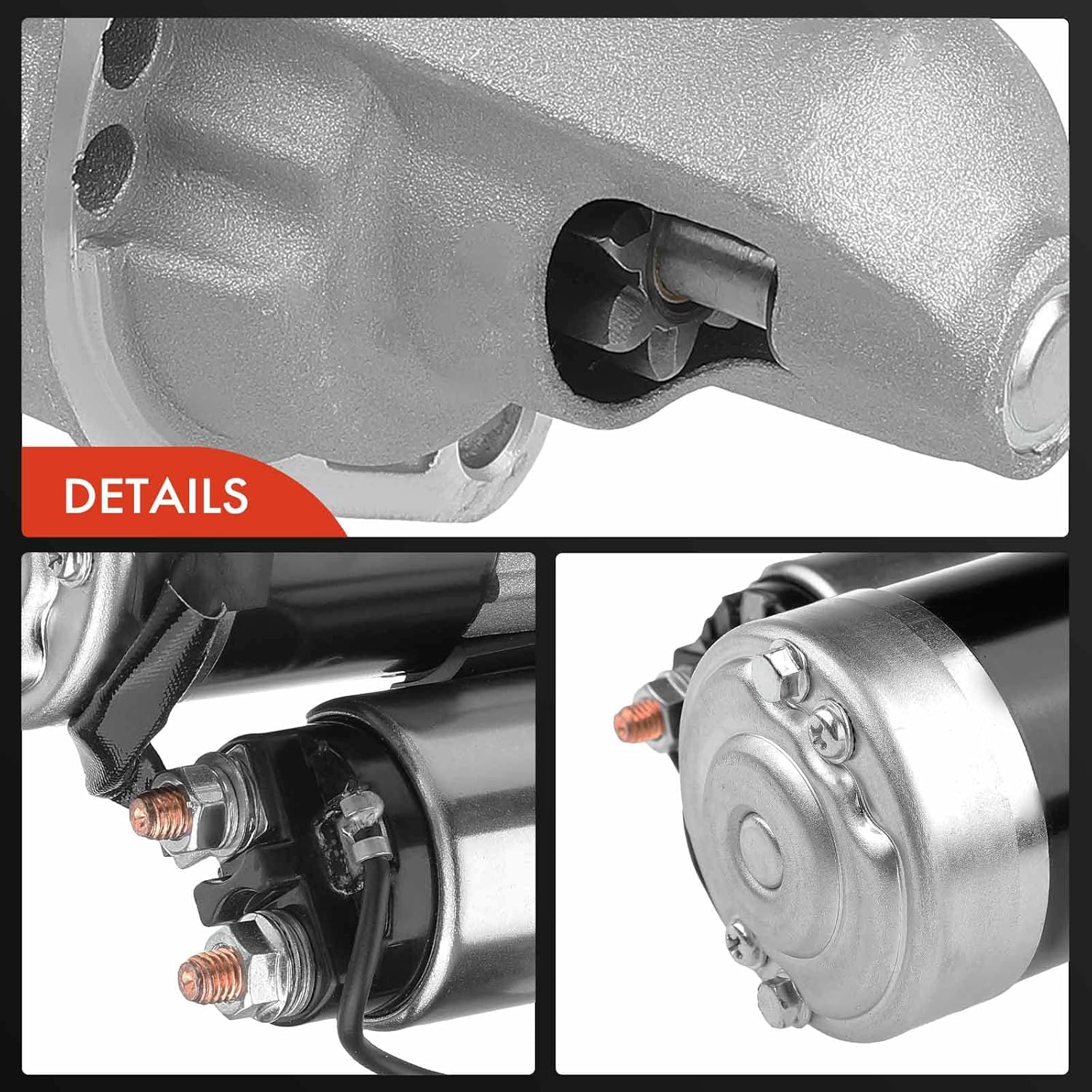 A-Premium Starter Motor Compatible with Nissan 200SX 1995-1998, NX 1991-1993, Pulsar NX 1989-1990, Sentra 1989-1999, 12V 1.2KW 8-Teeth CCW, Manual Trans., Replace# 23300-73C10