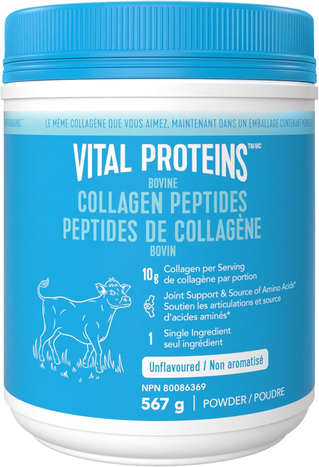 VITAL PROTEINS Bovine Collagen Peptides Powder, Helps Form Collagen And Reduce Joint Pain Associated With Osteoarthritis, Source Of Amino Acids, No Added Sugar, No Artificial Colours Or Flavours, 567 g VITAL PROTEINS Bovine Collagen Peptides Powder, Helps Form Collagen And Reduce Joint Pain Associated With Osteoarthritis, Source Of Amino Acids, No Added Sugar, No Artificial Colours Or Flavours, 567 g