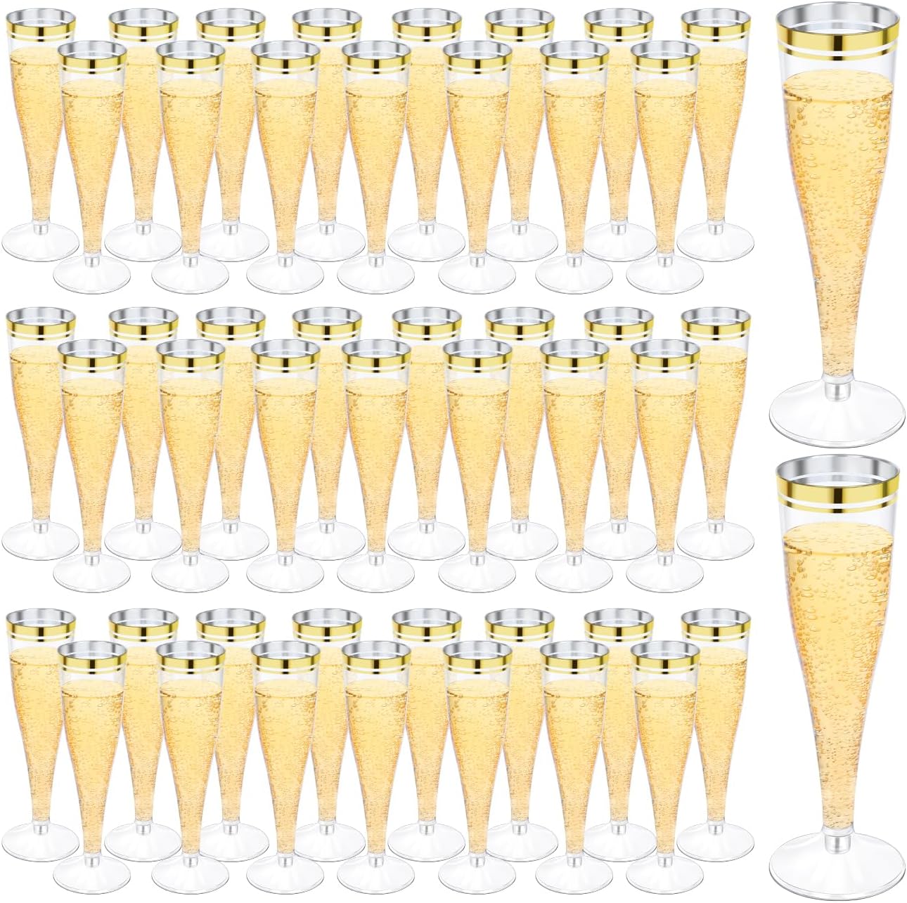 Flûtes à Champagne En Plastique, Blanc, Paq. 20 | Party City