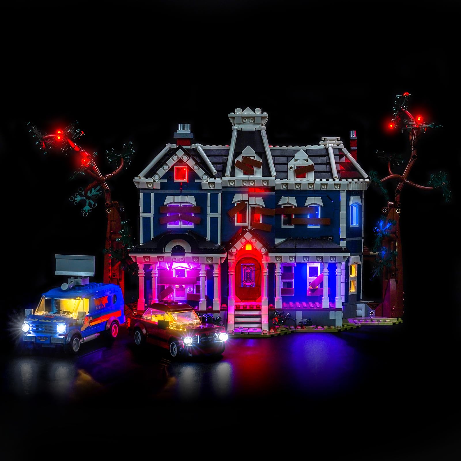 LocoLee Licht Kompatibel mit Lego 11370 Stranger Things: The Creel House (Kein - Lego-Set) Maßgeschneiderte Dekorative Beleuchtung Set Compatible with Lego The Creel House