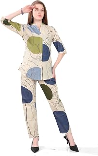 Slumberbe Stylish Co-ord Set for Women – Trendy Travel Outfit | Kurta and Pant for Holiday Look & Puja | Hangouts | Picnic... Price In India
