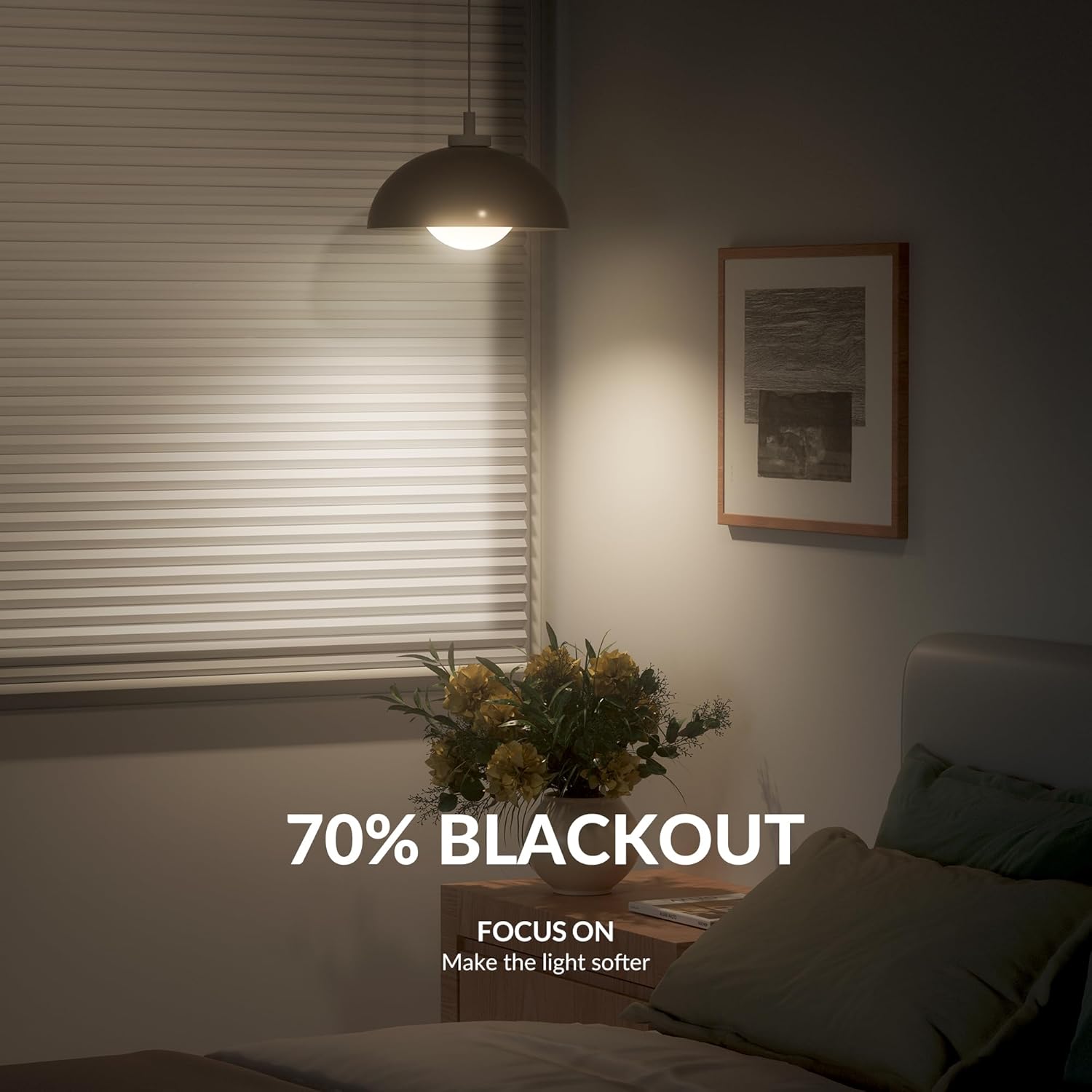 Boolegon No Drill Blinds for Indoor Windows Half Blackout Cellular Shades Cordless No Tools Honeycomb Pull Down Blinds Easy Install No Screws Cellular Shades for Door, Home, Brown