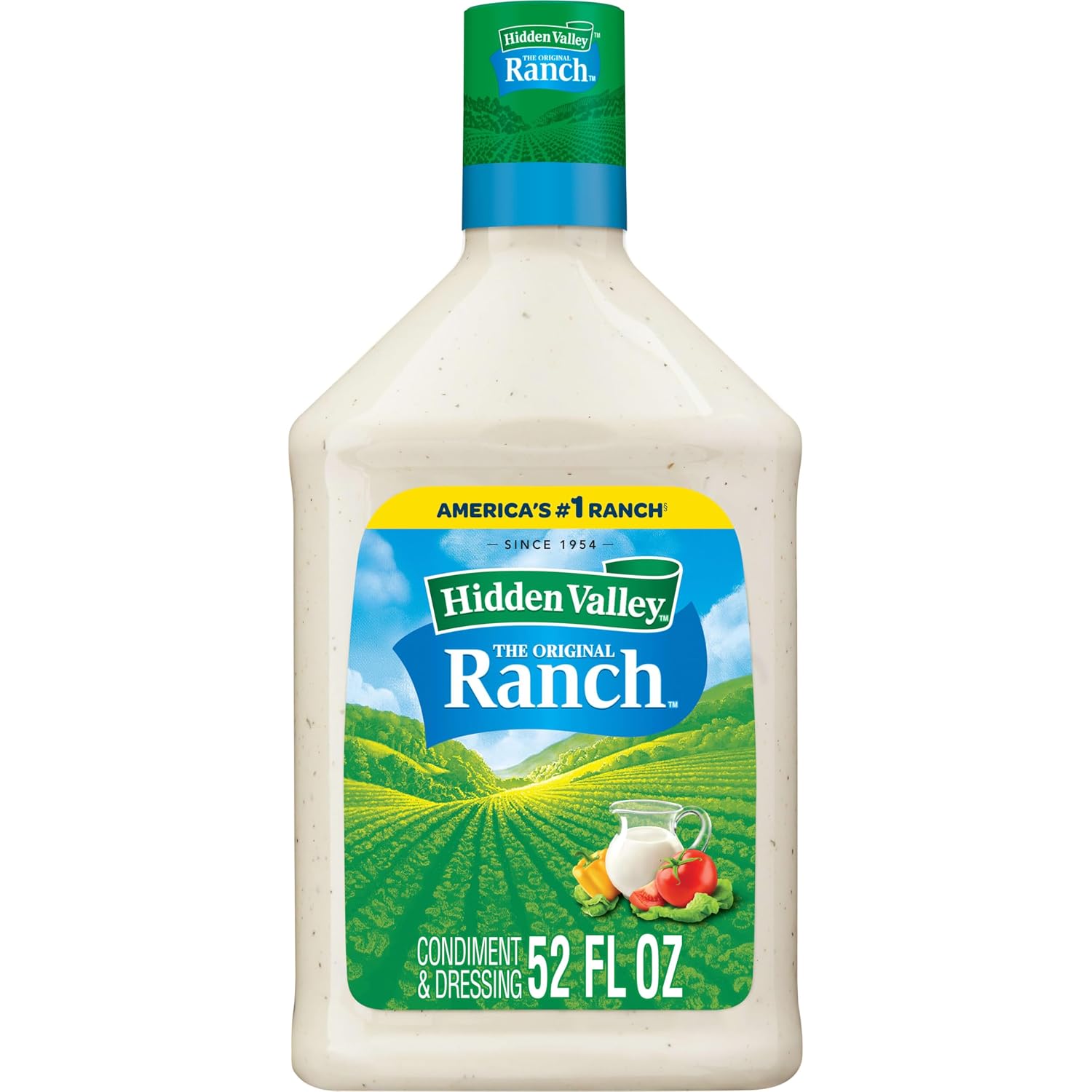 Hidden Valley Original Ranch Salad Dressing and Topping, 52 Ounce Bottle (Package May Vary)