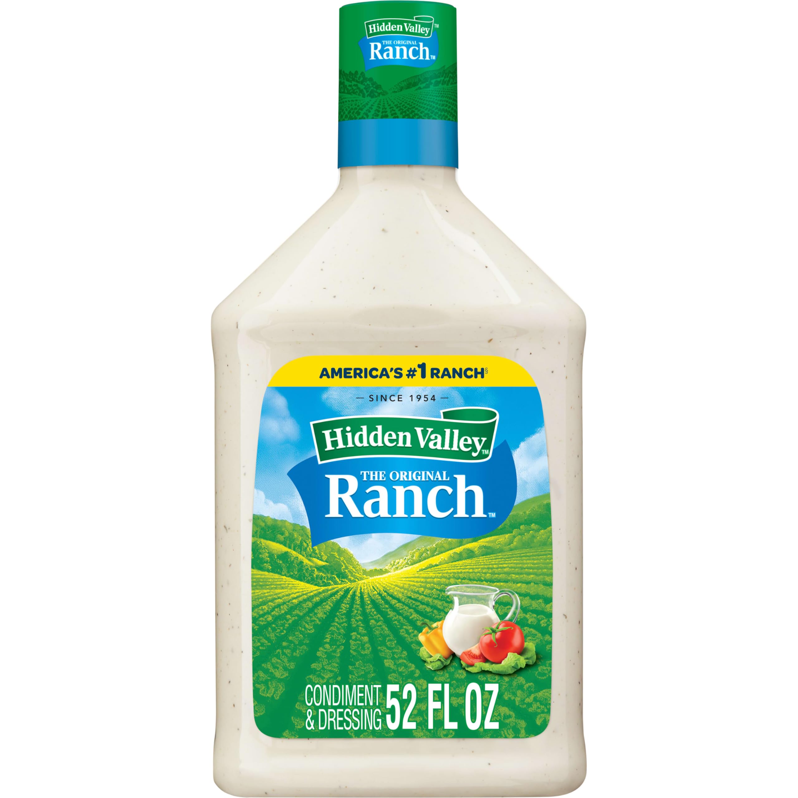 Wnaldc Original Ranch Salad Dressing & Topping, Gluten Free, Keto-Friendly - 52 Ounce Bottle (Package May Vary)