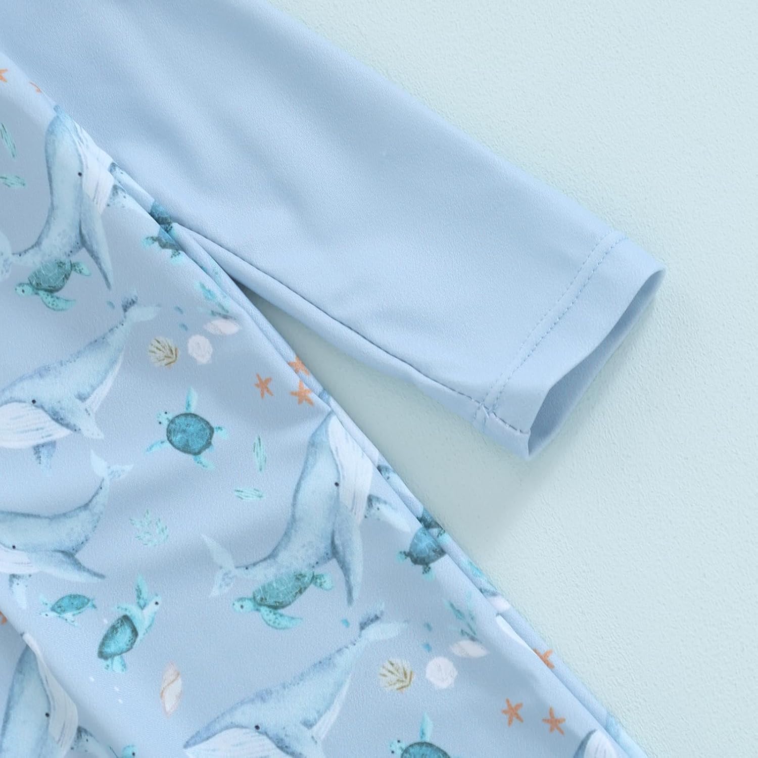 Toddler Infant Baby Boys Swimsuit Kids Rash Guard One Piece Newborn Zipper Bathing Suit Swimwear with Hat - Image 4