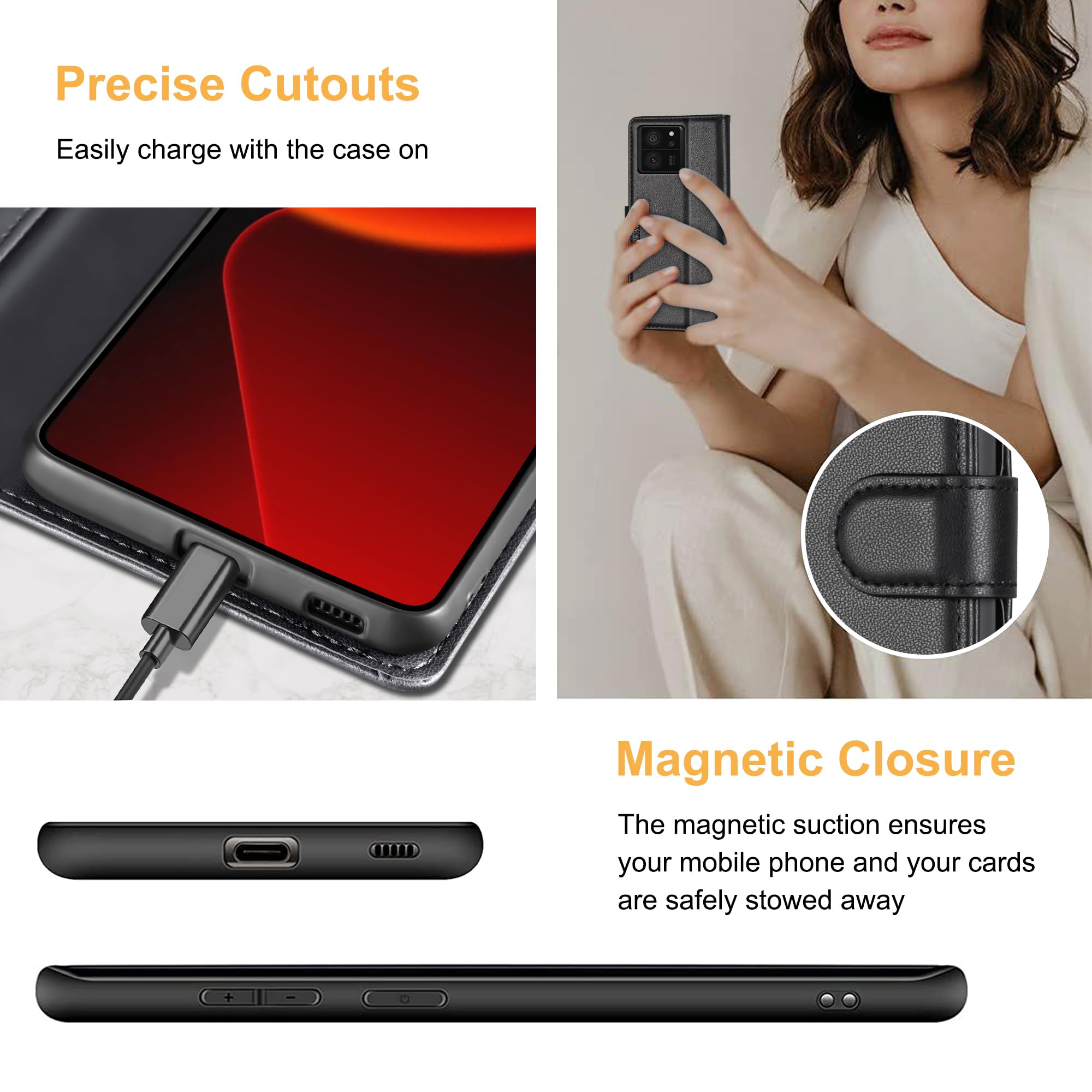 Handyhülle Für Xiaomi Pocophone F1 – PU Leder Mit Magnetverschluss, Standfunktion & 3 Kartenfächern
