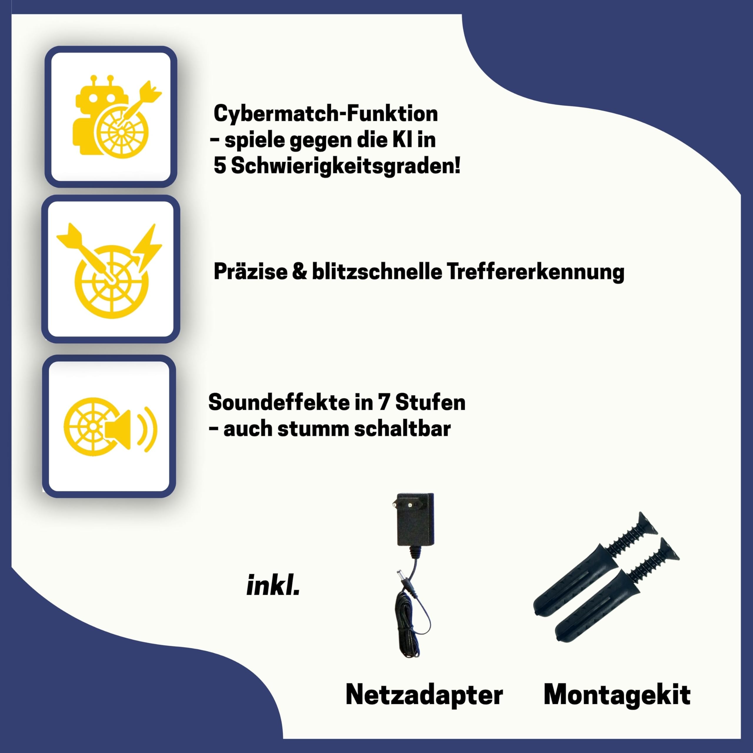 Best Sporting Dartscheibe elektronisch Oxford Evolution I E-Dartscheibe mit LED-Anzeigen, inkl. 12 Dartpfeile & 42 Ersatzspitzen I 1-16 Spieler I 27 Spiele -159 Varianten