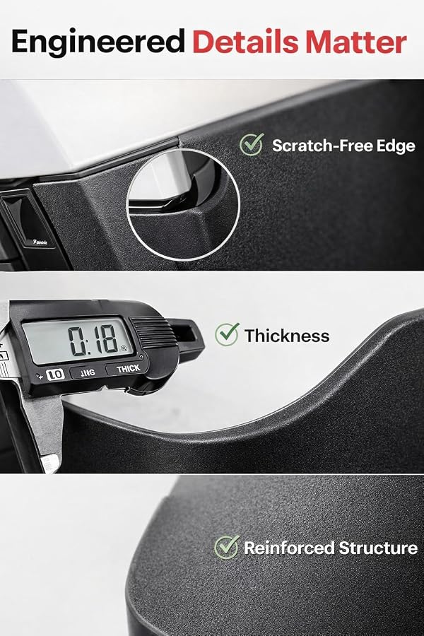 Tesla Model 3 Mud Flaps 2023-2025 Highland, Premium OEM Fit All-Weather Splash Guards No Drill Heavy Duty TPE Front & Rear Mudguards by Seusoon - Image 8