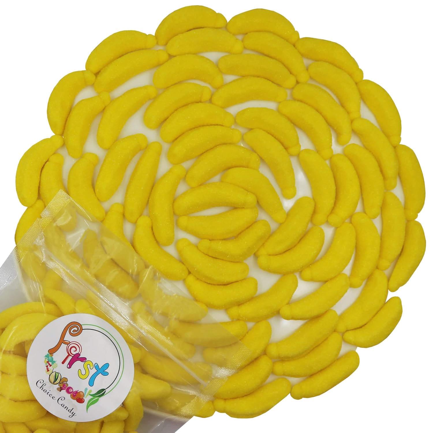 FirstChoiceCandy Sugar Banana Gummy Candy (Small, 5 lb)