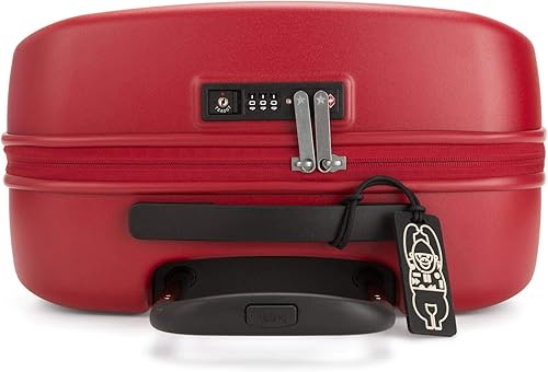Vista 5 de Kipling Curiosity Small 4 Wheeled Rolling Luggage Lively Red