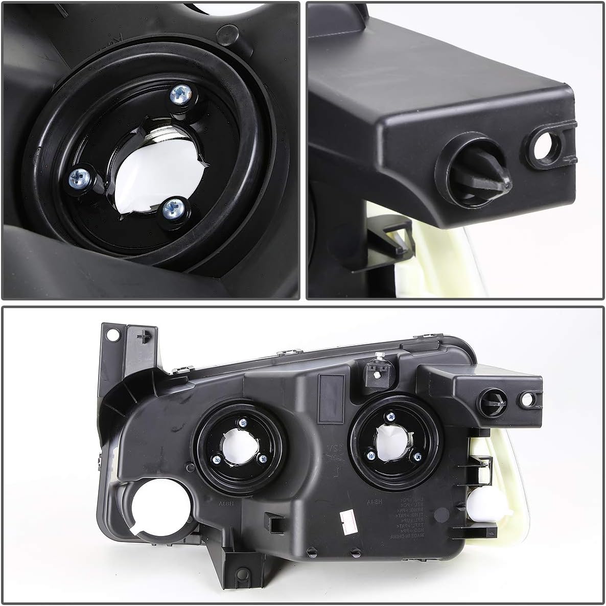 DNA MOTORING Right Passenger Side Factory Style Headlight Lamp Compitable with 06-10 DODGE CHARGER, OEM-HL-0034-R