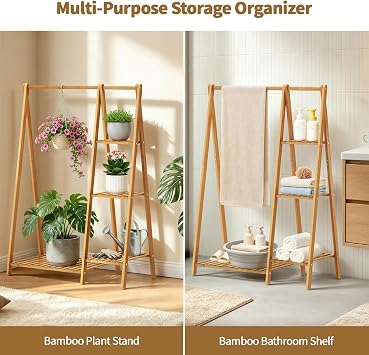 Small Clothes Racks,Kids Clothing Hanging Rack, Bamboo Garment Rack