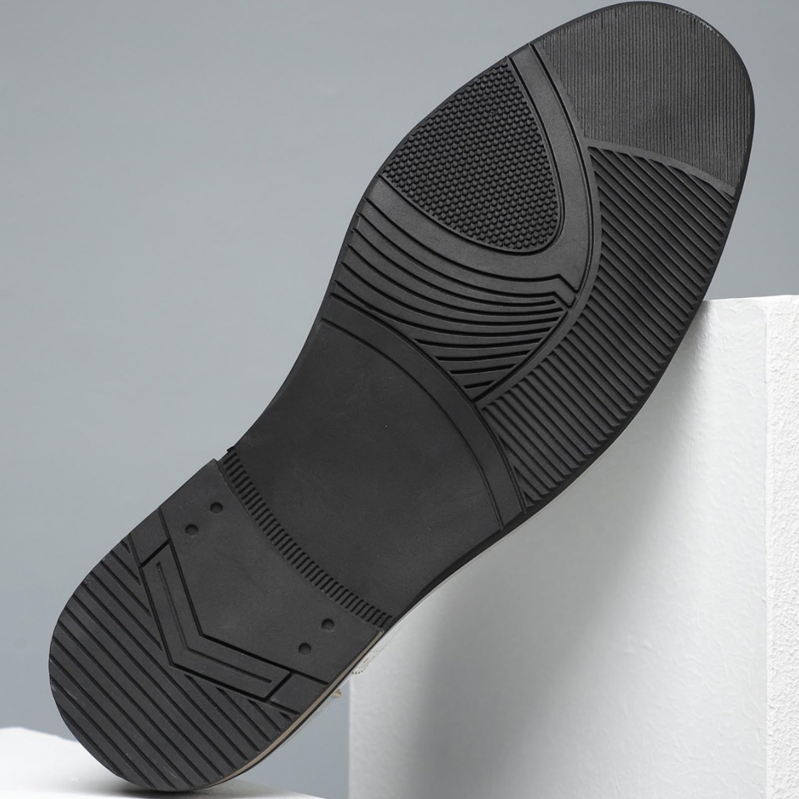 Hixingo Zapatos de Vestir Hombre Piel